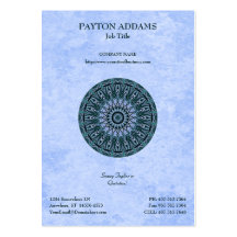 Mandala de Permascope - tarjeta de visita vertical