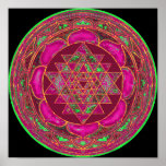 Mandala de Sri Lakshmi Yantra Posters