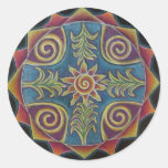 Mandala de Sun del verano Pegatina