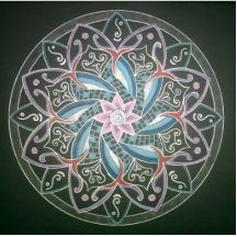 Mandala Deepsee Energy painting Fotostatue
