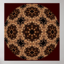 Mandala del caleidoscopio de Starburst del demonio Impresiones
