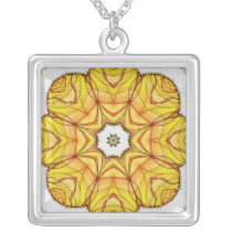 Mandala del fuego de cuatro elementos collares