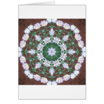 Mandala del moho y de las flores tarjetas