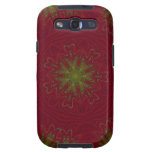 Mandala del navidad en rojo y verde