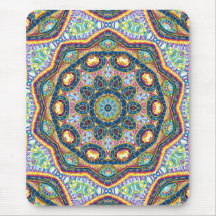 Mandala del ojo alfombrillas de raton