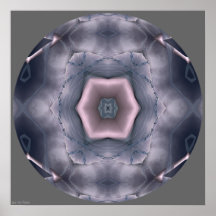 Mandala encadenada del caleidoscopio del vórtice posters