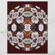 Mandala floral del caleidoscopio de la fantasía tarjeton