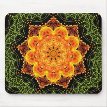 Mandala geométrica Mousepad del girasol Alfombrilla De Raton