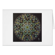 Mandala Healing energyflow Grußkarte