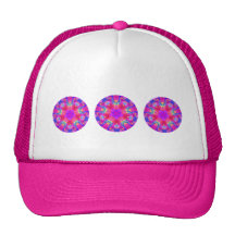 "Mandala magenta y azul " Gorros
