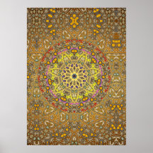 Mandala mística 001 - poster dimensionable