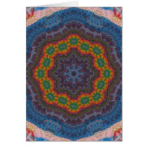 Mandala pintada del diario tarjetas