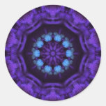Mandala púrpura pegatinas