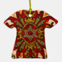Mandala roja de Jánuca Ornamentos De Reyes