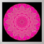 Mandala Rosado-Magenta Poster
