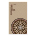 Mandala teñida té • Tarjeta de visita vertical