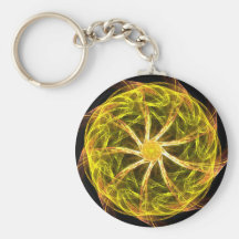 Mandala verde llaveros personalizados