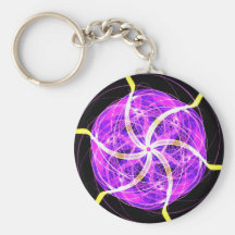 Mandala violeta llaveros personalizados