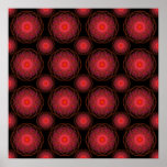 Mandala Wispy rosada del hippy Posters