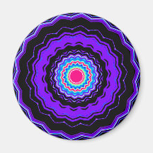 Mandalas de Digitaces Imán De Frigorifico