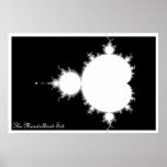 Mandelbrot fijó (la negativa) poster