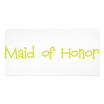 Mandi-MaidHonor-Ylw Tarjeta Fotografica