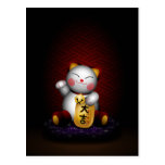 Maneki afortunado Neko Postal