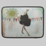 Manga adornada de Macbook de la sol de la avestruz fundas macbook