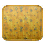 Manga anaranjada abstracta elegante fresca del sol funda para iPads