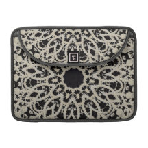 Manga antigua de la aleta del carrito del cordón funda macbook pro