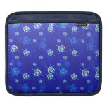 Manga azul abstracta elegante fresca del sol funda para iPads