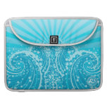 Manga azul de Mac Book del mar 1 Funda Para Macbooks