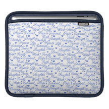 Manga azul del iPad de la conciencia Fundas Para iPads