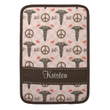 Manga de aire del doctor MD Macbook del caduceo 13 Funda Macbook Air