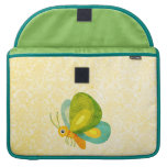 Manga de la aleta del carrito de la mariposa funda para macbook pro