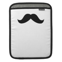 Manga del carrito del bigote funda para iPads