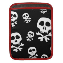Manga del carrito del iPad de los cráneos Funda Para iPads