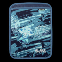 Manga del iPad del ala de la estrella azul fundas ipad