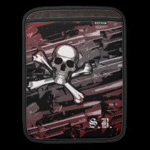 Manga del iPad del cráneo fundas ipad