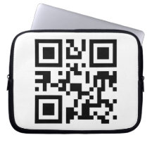 Manga del ordenador portátil con código de QR Fundas Computadoras