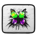 Manga enrrollada del iPad de la mariposa Funda Para iPads