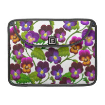 Manga floral de la aleta del carrito del jardín de funda para macbooks
