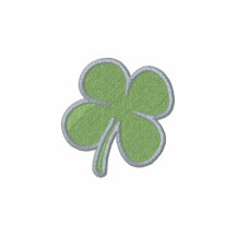 Manga larga del St. Patricks del trébol NEGRO del 
