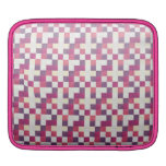 Manga retra elegante fresca del rosa del remiendo funda para iPads