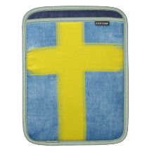 Manga sueca del iPad de la bandera Funda Para iPads