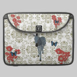 Manga verde oliva azul de Macbook del damasco de B fundas macbook