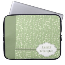 Manga verde personalizada del ordenador portátil d fundas ordendadores