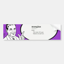 MANGINA PEGATINA DE PARACHOQUE
