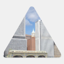 Manhattan vio del agua calcomania trianguladas personalizadas