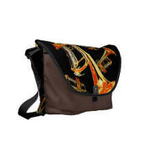 Manía de la trompeta bolsa messenger